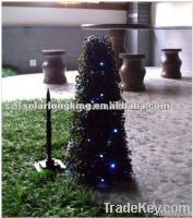 Holiday solar christmas tree lamp