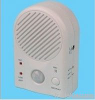 Voice recordable motion sensor sound box