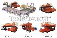 Red clay brick machine