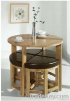 Solid Wood Dining Chair and Dining Table Set