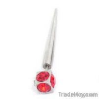 jewelled fake ear taper