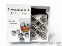 Stainless steel whisky cube, whisky stone