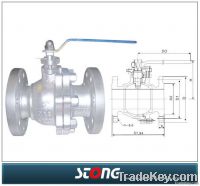 API Cast Steel Flanged Floating Ball Valve Q41F