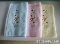 Plain Dyed Embroidred Cottoh Towel