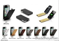 newest and fashion Power case for iphone 4s with leather cover
