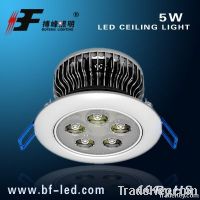 Super bright Bridgelux chip led ceiling light 5w