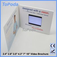 2016 Topoda lcd video brochure card