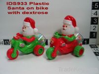 Pull-back Santa On Bike With