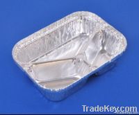 three compartment foil container