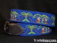 Mans Needlepoint Belt