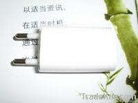 white travel charger