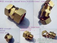 Straight thread brass connector