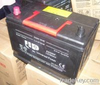 MF car battery 12v80ah