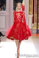 Zuhair Murad Lace Tulle Long Sleeve Prom Dress