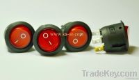 High Quality Illuminated Power Round Rocker Switch (Red, Green)