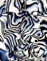 Celluloid-Black & White Stria - Drum Material