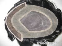 100% indian human hair toupee for men