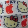 Polyester Printed Ribbons with Hello Kitty Print