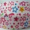 Attractive 7/8" Star Printed Grosgrain Ribbons