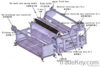 Ultrasonic clean cloth slitting machine