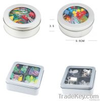 Thumbtack/Paperclip/binder clip Tin pack set