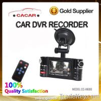 Hot sale HD car dual camera car camcorder with IR night vision