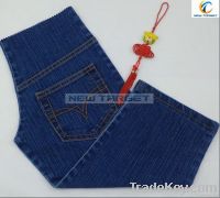 cotton polyester spandex slub denim fabric