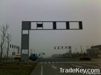 galvanised steel plate traffic signal steel pole