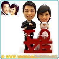 CUSTOM 3D WEDDING COUPLE CAKE TOPPER FIGURINES