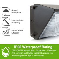 Factory Economical Outdoor Wall Pack LED Light 40W 60W 100W 120W Die-cast Aluminum with Glass Shell Outdoor Wall Light