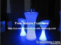 Color Changing LED Bar Table and Stool