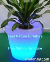 LED Illuminated Flower Pots