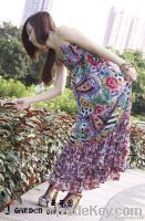 2012 Floral suspender skirt