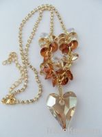 necklace with crystal stone