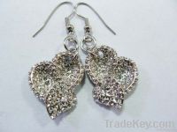 Earrings with crystal