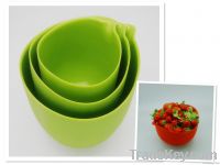 hot sale silicone salad bowl, meauring bowl