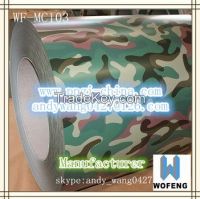 wood finish color coated steel ppgi printech camouflag grain ppgi /ppgl