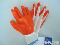 nylon with nitrile coated safety glove