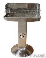 Stainless Steel Pedestal BBQ Grill