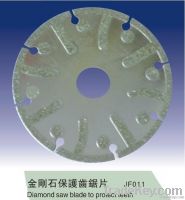 Electroplated diamond saw blade