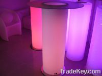 Flash illuminated led bar table