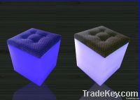 LED cube chair with cushion