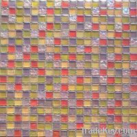 Plated glass mosaic