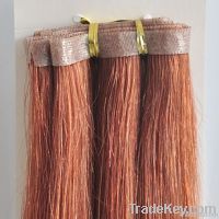 100% human remy hair skin weft