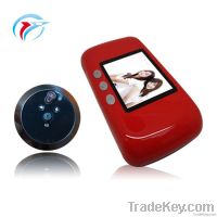 Electronic Peephole Viewer, Digital Door Bell, 960* 240 Black and Red