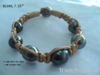 Pearl And Leather Bracelet