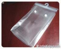 clear pvc hook bag for garment