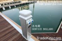 Water Power pedestal, service bollard for floating dock