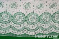 beige cotton&polyester newest design french lace fabric