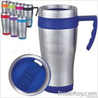 450ml Double Wall Stainless Steel Auto Mug